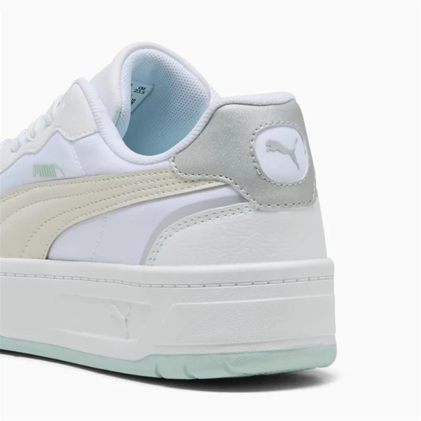 Puma Court Lally Skye Aqua Metal Beyaz Kadın Sneaker / Spor Ayakkabı - 401613 01 - 3