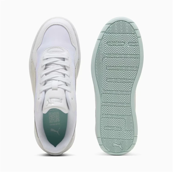 Puma Court Lally Skye Aqua Metal Beyaz Kadın Sneaker / Spor Ayakkabı - 401613 01 - 4