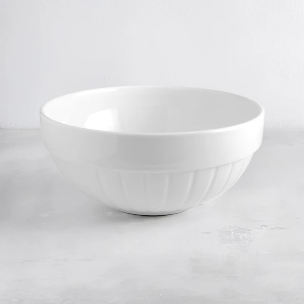 GÜRAL PORSELEN Açık Büfe Kabı 23 Cm Rölyefli Kase