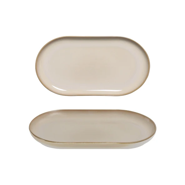 GÜRAL PORSELEN Bilbao 2 Adet 20x11 Cm Kayık Tabak  Agate 969 ürün görseli 1