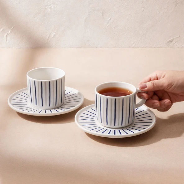 GÜRAL PORSELEN Mental 4 Parça 2 Kişilik Çay Takımı 6733 - Resim 2