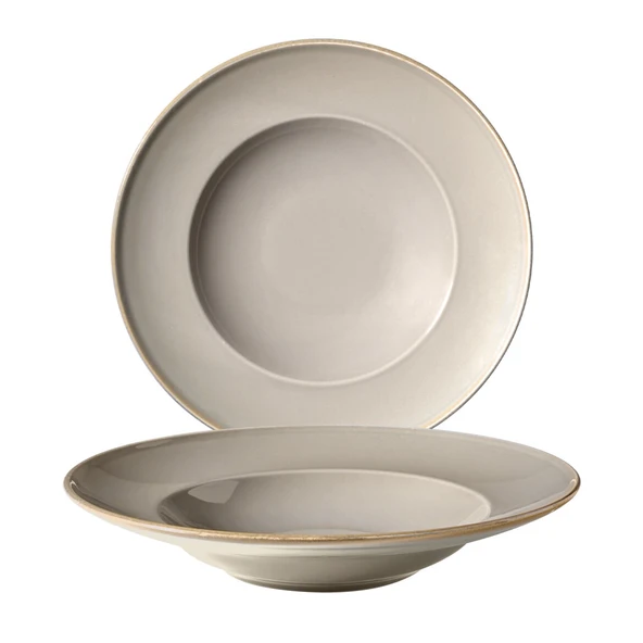 GÜRAL PORSELEN Reno 2 Adet 26 Cm Çukur Tabak  Agate 969