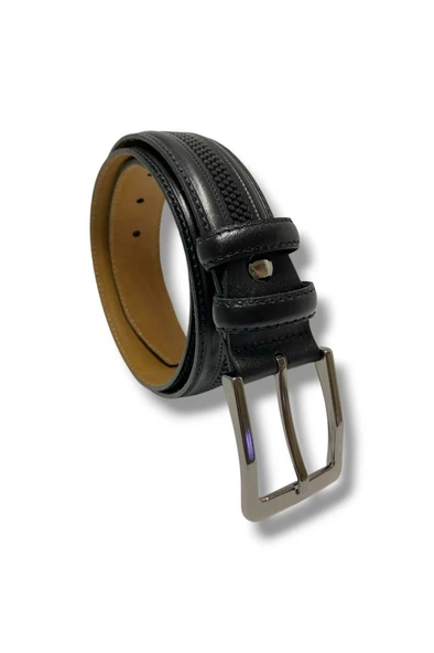 Kafka K120-25 Hakiki Baskı Deri Klasik Erkek Kemer 125 Cm - 2