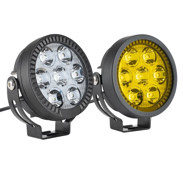 Motosiklet LED Sis Farı Yüksek Performans Metal Gövde D7 Led  Enduro GS Serileri Uyumlu 2 ADET  SET - 2