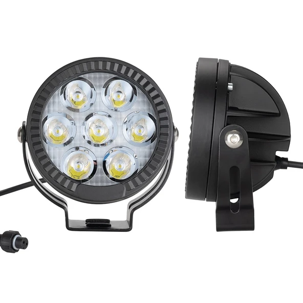 Motosiklet LED Sis Farı Yüksek Performans Metal Gövde D7 Led  Enduro GS Serileri Uyumlu 2 ADET  SET - 6