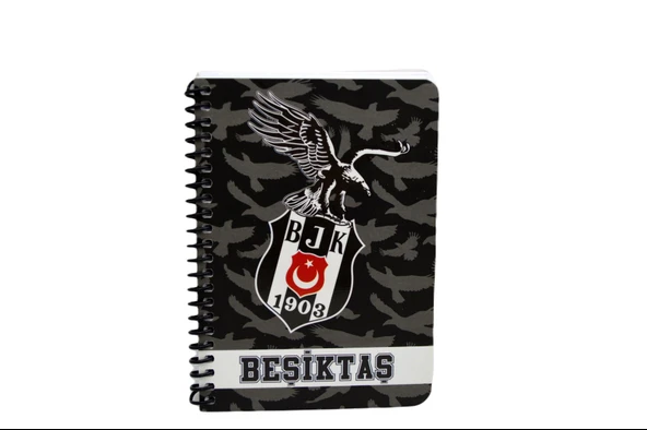 Beşiktaş A6 72 Yaprak Karton Kapak Spiralli Bloknot Çizgili (591711) - 3