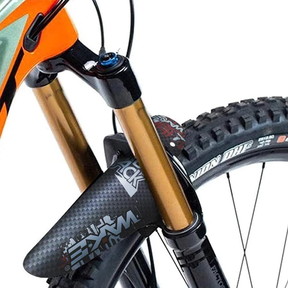 Wake Mtb Bisiklet Çamurluk Trekking Ön Veya Arkaya Takılabilir 4 Adet Cırt Kelepçe Hediyeli Kuru Kafa - Resim 3