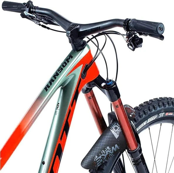 Wake Mtb Bisiklet Çamurluk Trekking Ön Veya Arkaya Takılabilir 4 Adet Cırt Kelepçe Hediyeli Kuru Kafa - Resim 6