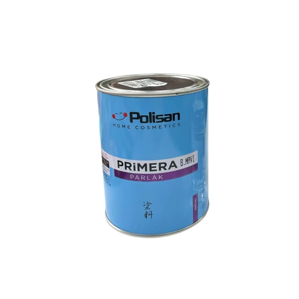 Polisan Primera Parlak Yağlı Boya Boncuk Mavi 0,75lt