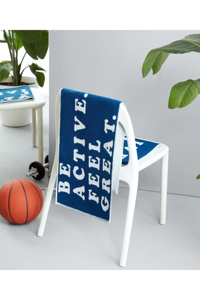 Unisex Mavi Be Active Spor Havlusu 30x110 cm