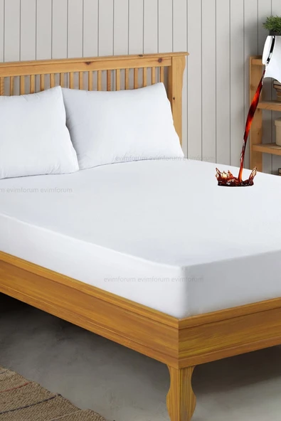 Set Beyaz Mikro Fitted Sıvı Geçirmez Alez ve 2 Adet Yastık Alezi (11 Ebat)