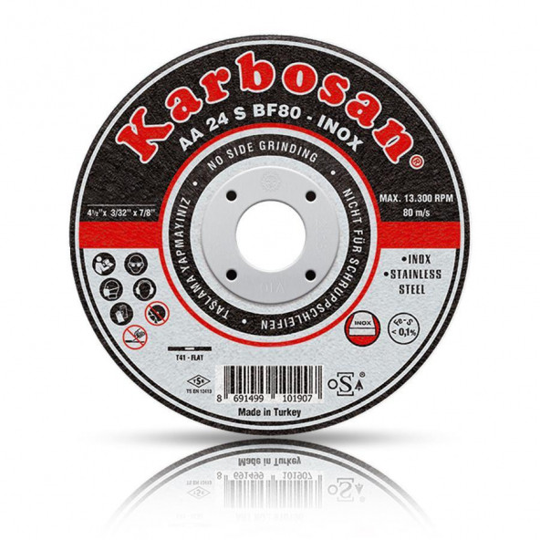 Karbosan 125 x 1 Paslanmaz Çelik Inox Kesme Diski 25 Adet
