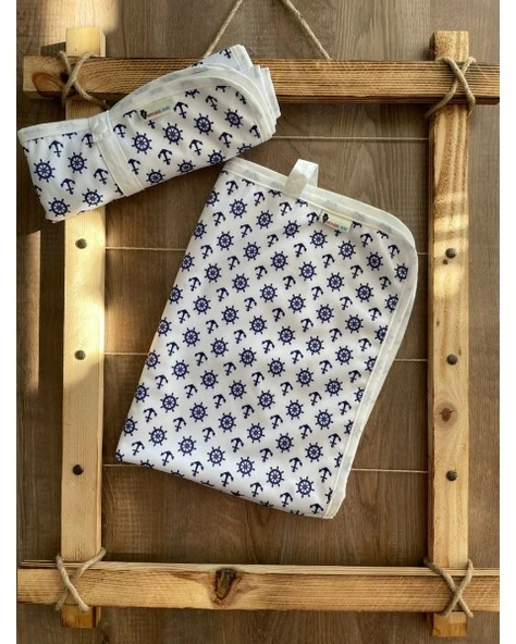 SIVI GEÇİRMEZ ALT DEĞİŞTİRME VE YATAK KORUYUCU ÖRTÜ MARİNA ürün görseli 1