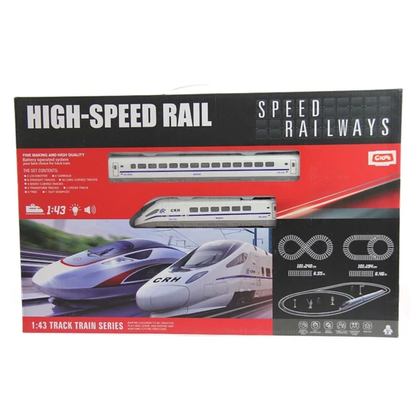 Ctoys Pilli Oyuncak Hızlı Tren Seti 38 Parça 1801B-15 ürün görseli 1