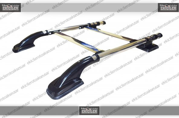 EKİCİLER AMAROK TAVAN ÇITASI (10+) PORT BAGAJ NİKEL (ARA ATKILI) - Resim 2
