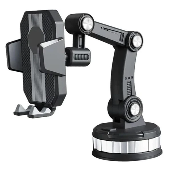 Oto, Araç Cam ve Torpido Vantuzlu Akrobat Telefon Tutucu 360 Derece Ayarlı ürün görseli 1