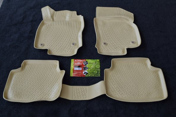 EKİCİLER VOLKSWAGEN PASSAT B8 LLOCKER 3D HAVUZLU PASPAS BEJ - Resim 2