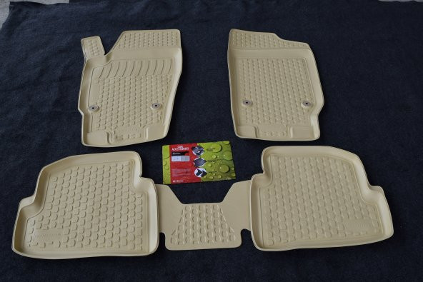 EKİCİLER VOLKSWAGEN POLO V (09-17) LLOCKER 3D HAVUZLU PASPAS BEJ ürün görseli 1