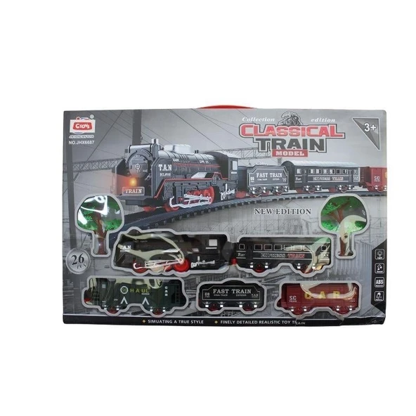 Ctoys JHX6687 Klasik Model Tren Seti 26 Parça ürün görseli 1