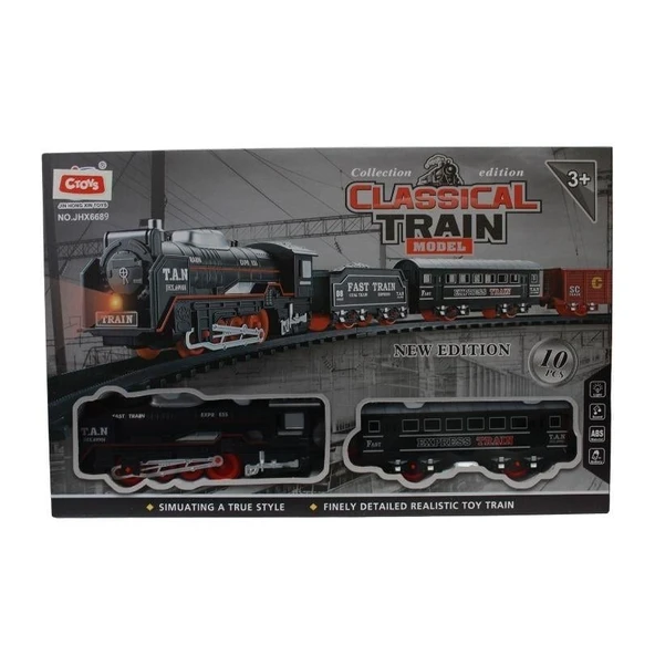 Ctoys JHX6689 Klasik Model Tren Seti 10 Parça ürün görseli 1