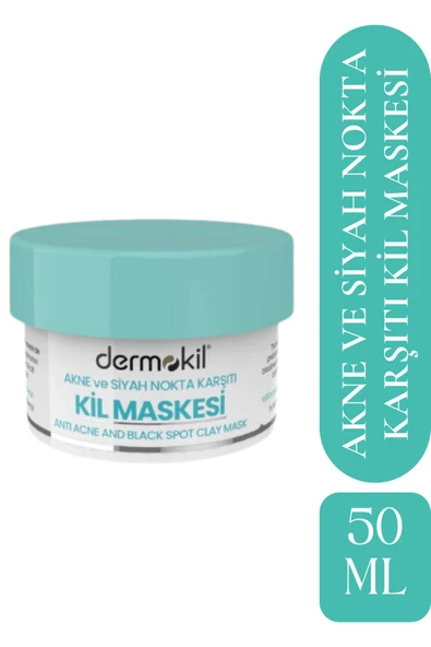 DERMOKİL Akne ve Siyah Nokta Karşıtı Kil Maskesi 50 ml