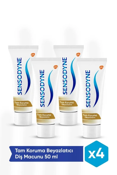 SENSODYNE Total Care White. 50 ml Diş Macunu Tam Koruma Beyazlatıcı X 4 Adet