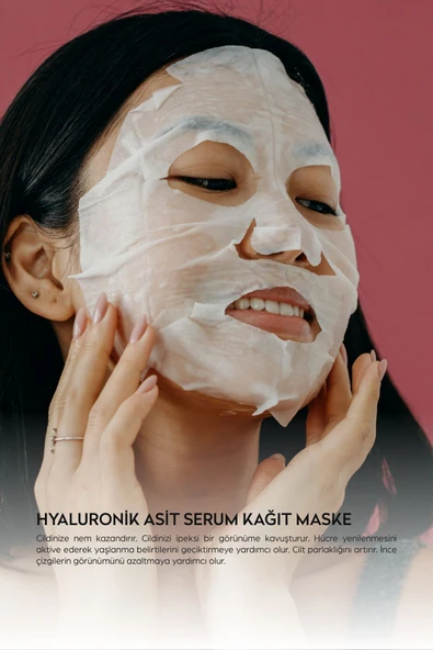 DERMOKİL Hyaluronik Asit Serum Kağıt Maske 28 gr - 3