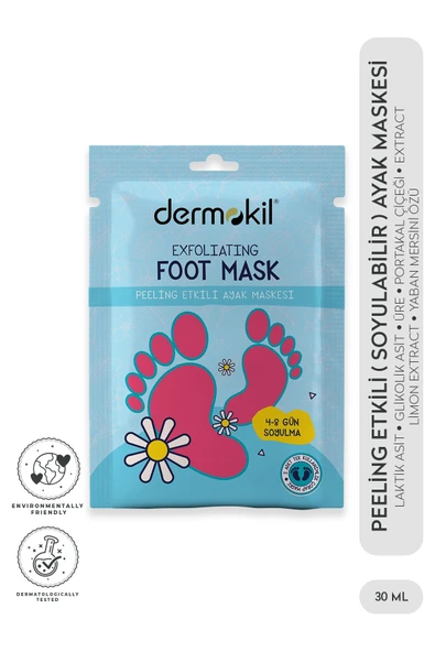 DERMOKİL Peeling Etkili Soyulabilir Ayak Maskesi 30 ml