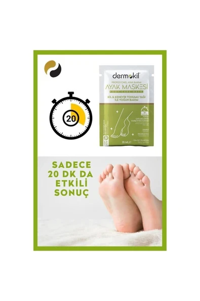 DERMOKİL Kil Ve Kenevir Yağlı Peeling Etkili Ayak Maskesi 35 Ml 2 ' Li Set - 2