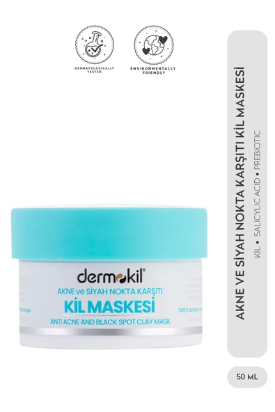 DERMOKİL Akne Ve Siyah Nokta Karşıtı Kil Maskesi 50 ml