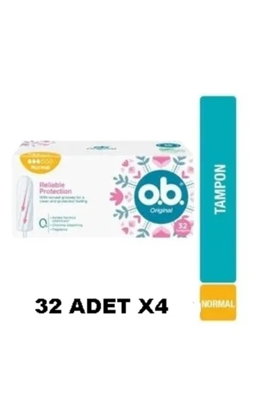O.B. Original Normal Tampon 32'li Paket 4 Adet