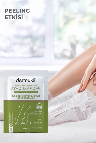 DERMOKİL Kil & Kenevir Yağlı Ayak Maskesi 35 Ml - 2