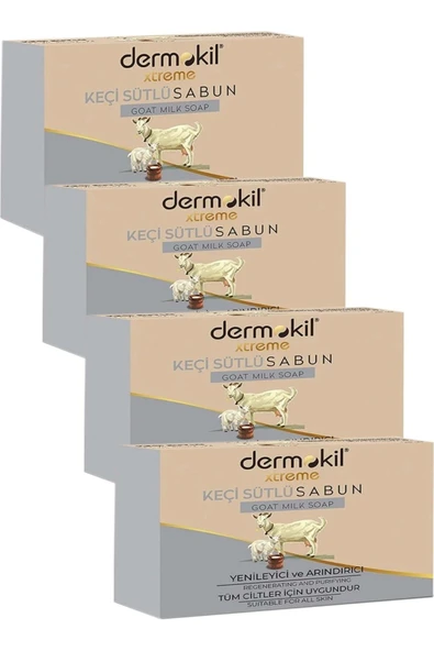 DERMOKİL Dermokıl Sabun Kecı Sutlu 100GR 4'lü Paket
