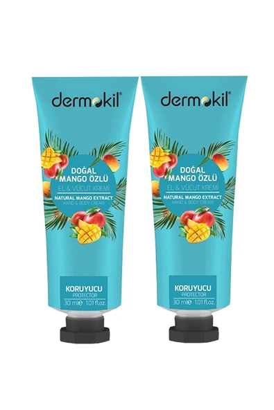 DERMOKİL Mango Özlü El Ve Vücut Kremi 30 Ml X 2 Adet