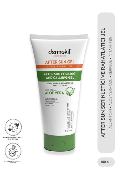 DERMOKİL After Sun Gel-güneş Sonrası Serinletici Ve Rahatlatıcı Jel 100 ml