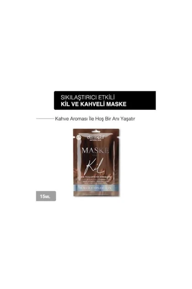 DERMOKİL Natural Sıkılaştırıcı Genç Görünüm Için Kil Maskesi 15 ml