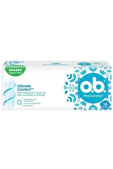O.B. Pro Comfort Süper Plus Tampon 16 Adet ürün görseli