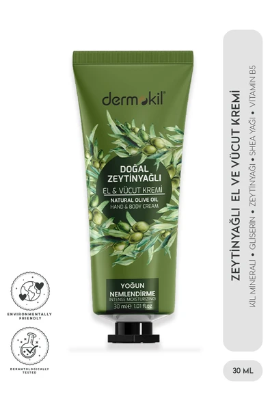 DERMOKİL Zeytinyağı El Ve Vücut Kremi 30 ml
