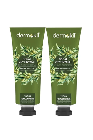 DERMOKİL Zeytinyağı El Ve Vücut Kremi 30 Ml X 2 Adet