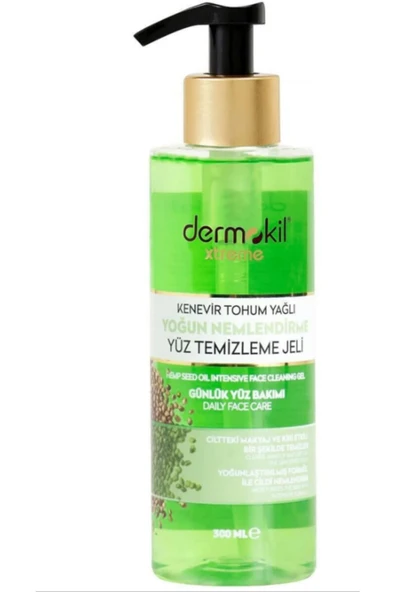 DERMOKİL Kenevir Tohumu Yağlı Yüz Temizleme Jeli