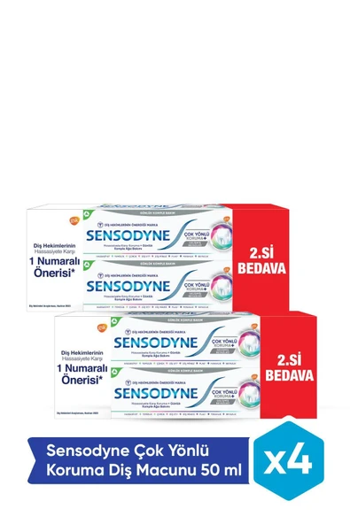 SENSODYNE Çok Yönlü Koruma Diş Macunu 50 ml x 4 Adet