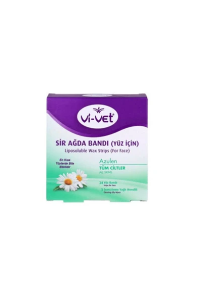 Vİ-VET Yüz Için Azulen Sir Ağda Bandı 24’lü