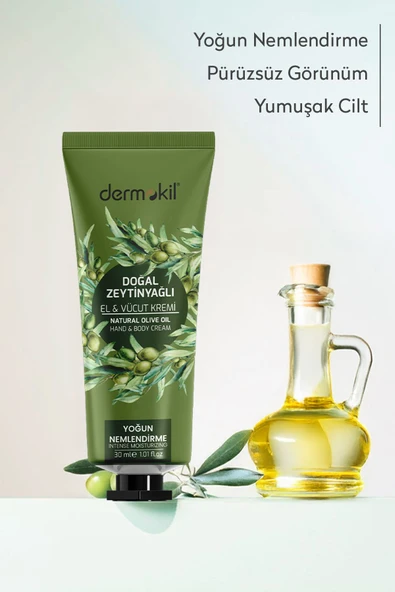 DERMOKİL Zeytinyağı El Ve Vücut Kremi 30 ml - 2