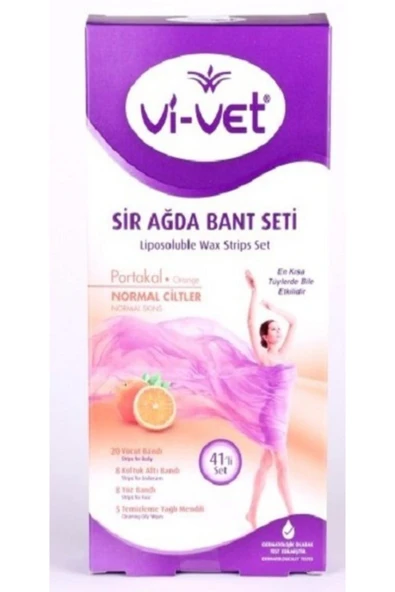 Vİ-VET Sir Ağda Bandı Portakal Normal Cilt 41li Set
