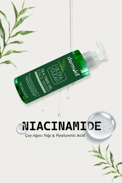 DERMOKİL Çay Ağacı Yağı Yüz Temizleme Jeli 300 Ml - Resim 2