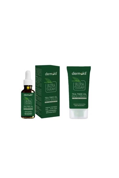 DERMOKİL Çay Ağacı Yağı Yüz Kremi & Yüz Serumu