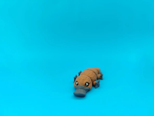 Sevimli Ornitorenk Figürü – Hareketli Eklemli 3D Oyuncak