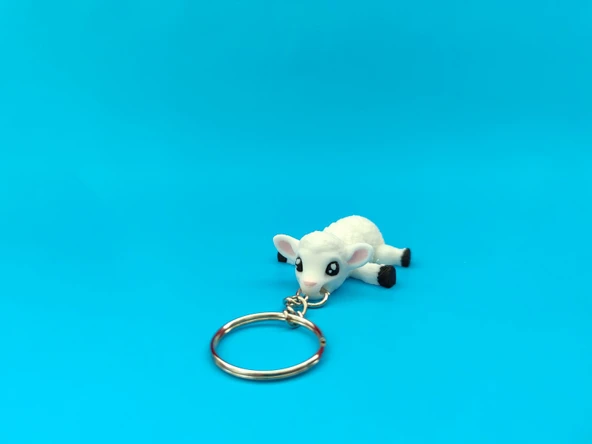 Sevimli  Kuzu Anahtarlık – 3D Baskı Özel Tasarım