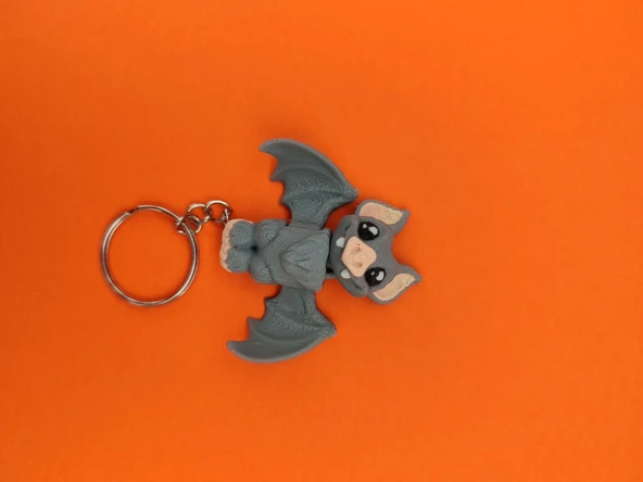 Sevimli Yarasa Anahtarlık – 3D Baskı Özel Tasarım