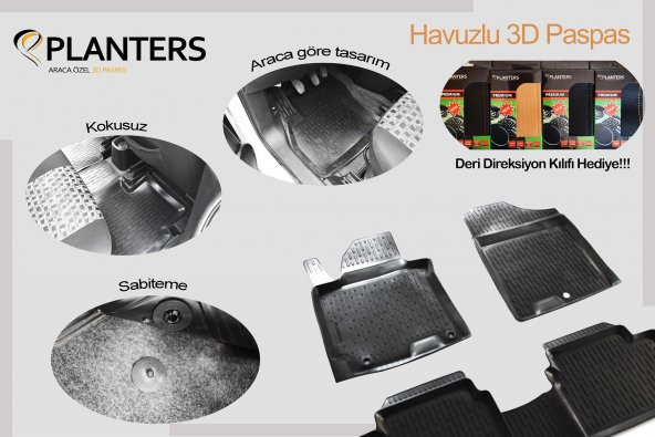 EKİCİLER ASTRA J 3D HAVUZLU PASPAS DİREKSİYON KILIFI HEDİYELİ - Resim 2